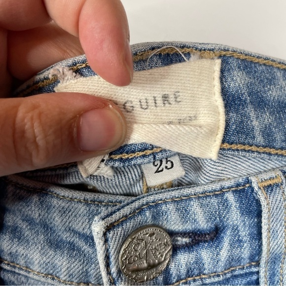 McGuire Raw Edge Hem Jeans Size 25 - Picture 4 of 4